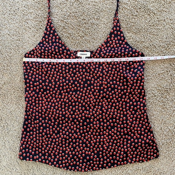 L’Agence Silk V-Neck Camisole Gabriella Tank - Picture 12 of 14